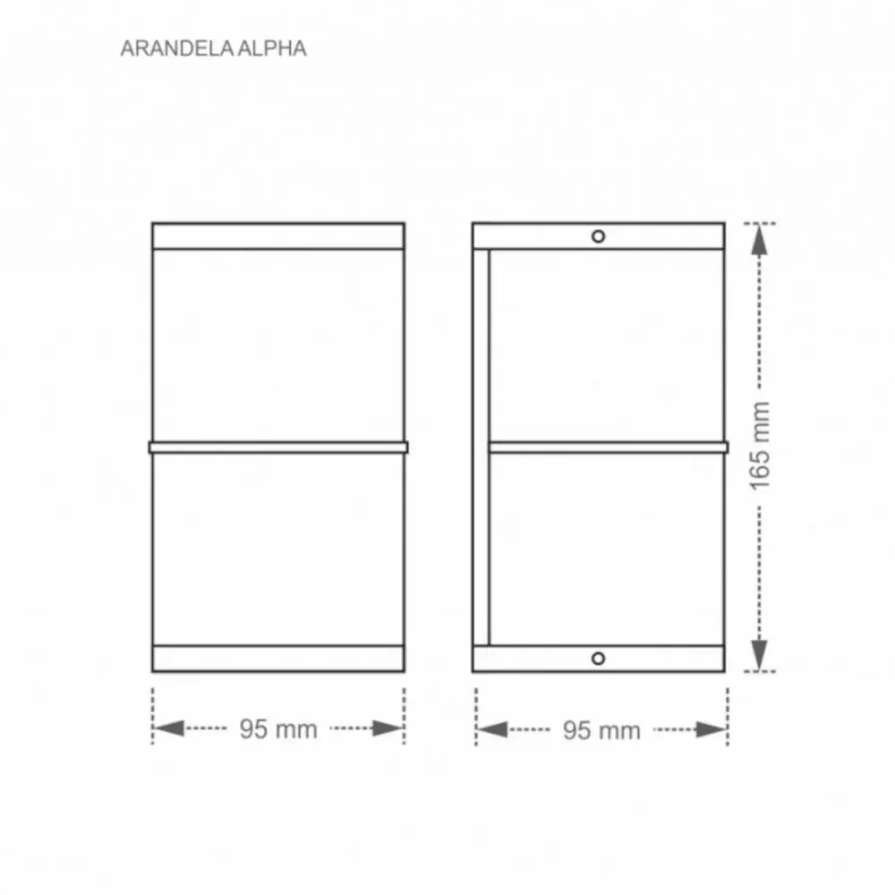 Luminária arandela alpha W1W G9 25W branca Taschibra — fotografia 3