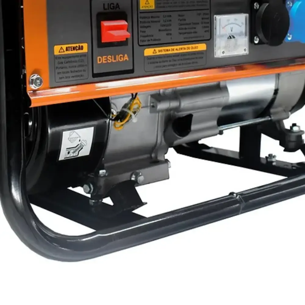 Gerador a gasolina 3.5 KVA 4 tempos bivolt ZG3500GM Zmax — fotografia 3