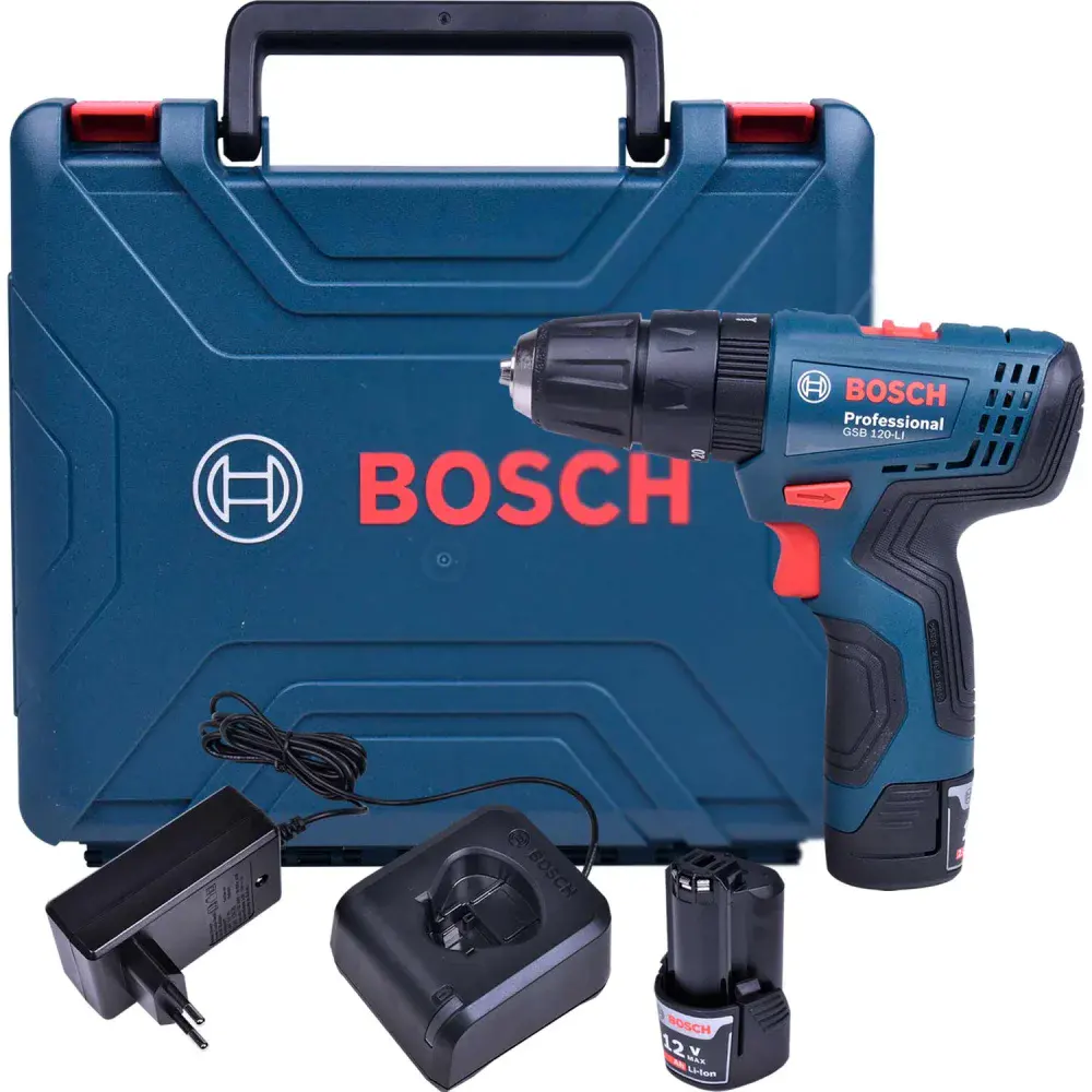 Parafusadeira furadeira de impacto a bateria 3/8 12V biv Bosch — fotografia de referência