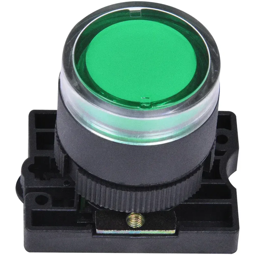 Botão comando NP2-EW330 verde plástico Chint — fotografia 7
