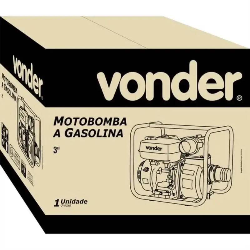 Motobomba à gasolina 3 POL 5.9 HP 4 tempos Vonder — fotografia 4