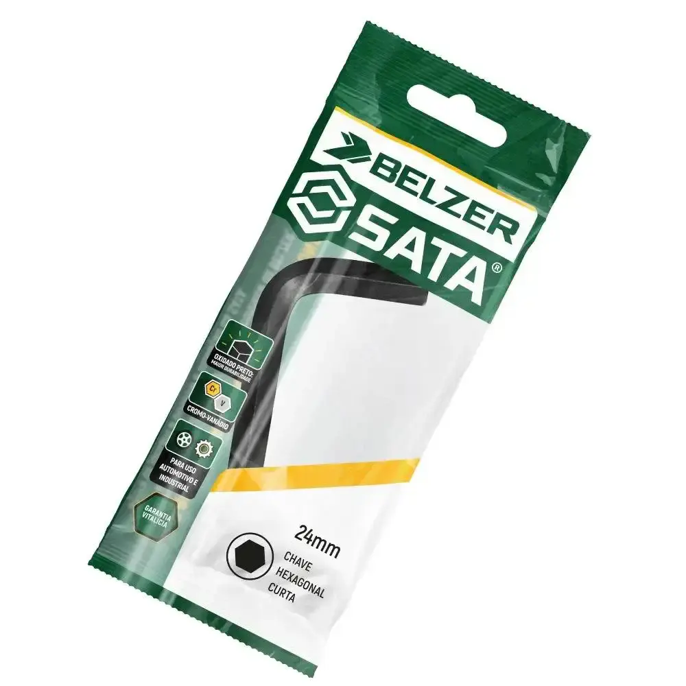 Chave allen hexagonal 24MM curta 220020BR Belzer — fotografia 2