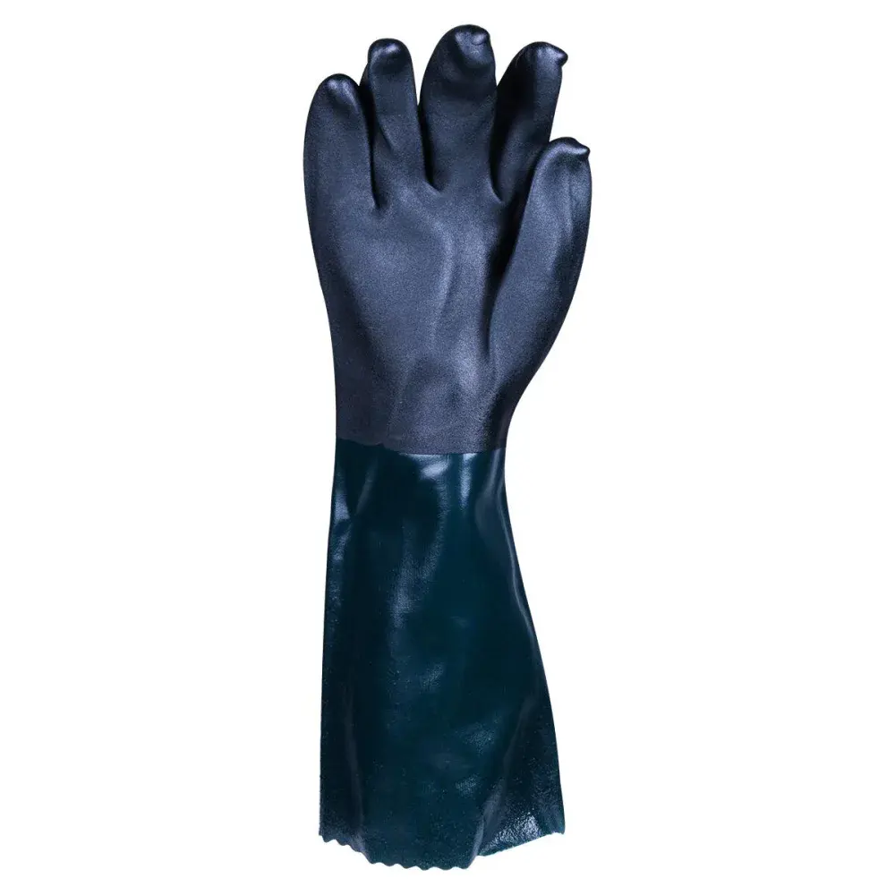 Luva pvc com forro 27CM palma áspera tam 9,5 g Kalipso — fotografia 3