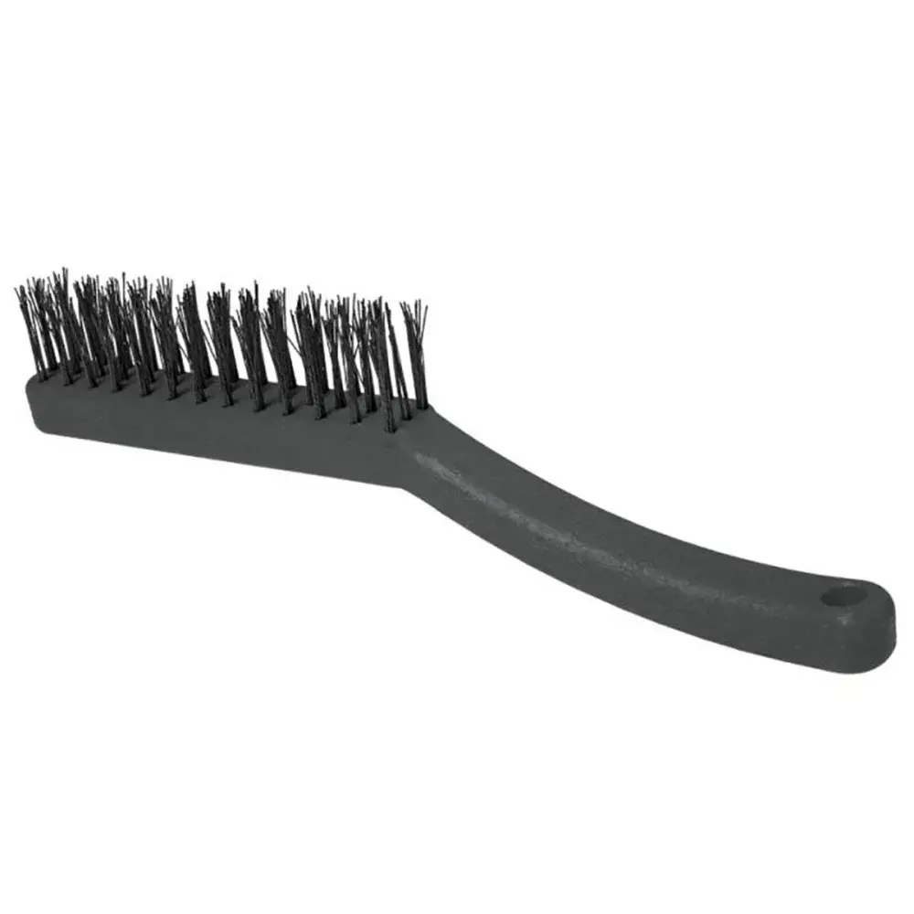 Escova aço 3FILEIRAS pinceis roma escova base plastica