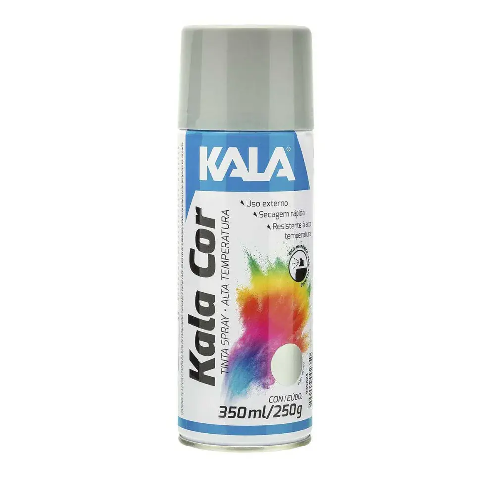 Tinta spray alta temperatura alumínio 350ML Kala — fotografia de referência