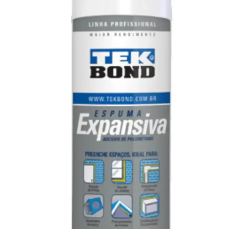Espuma expansiva de PU uso profissional 480 GR 500 ML Tekbond — fotografia 3