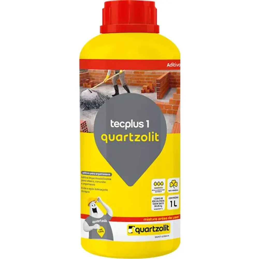 Impermeabilizante tecplus 1 branca 1L Quartzolit