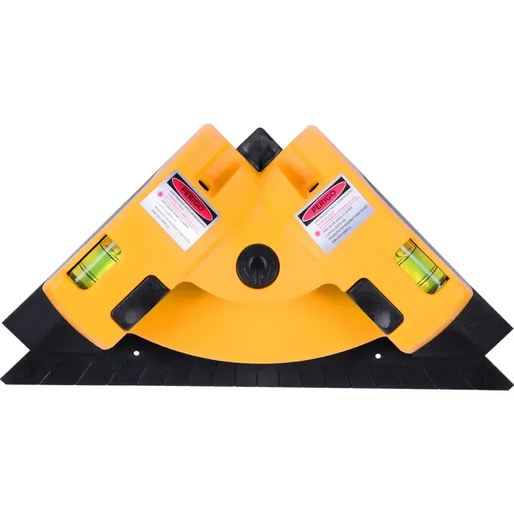 Nível laser com prumo e esquadro 2 bolhas 10M Bumafer — fotografia 6