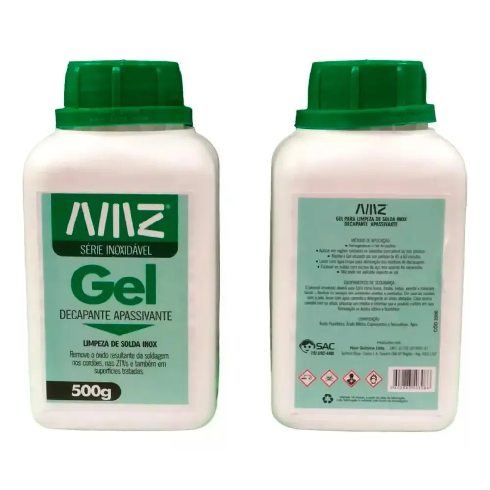 Gel decapante para solda inox 500G AMZ301 amazonia — fotografia 2