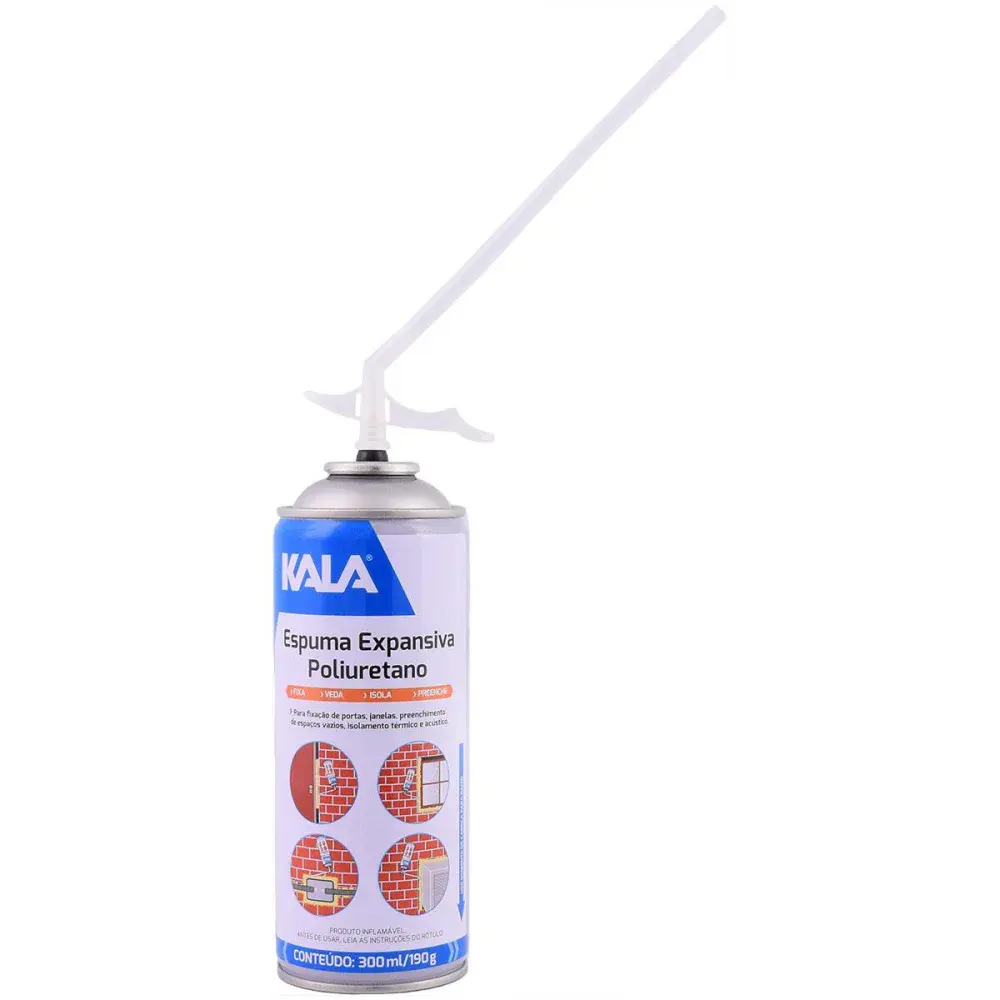 Espuma expansiva em poliuretano 300ML 190G Kala — fotografia 3
