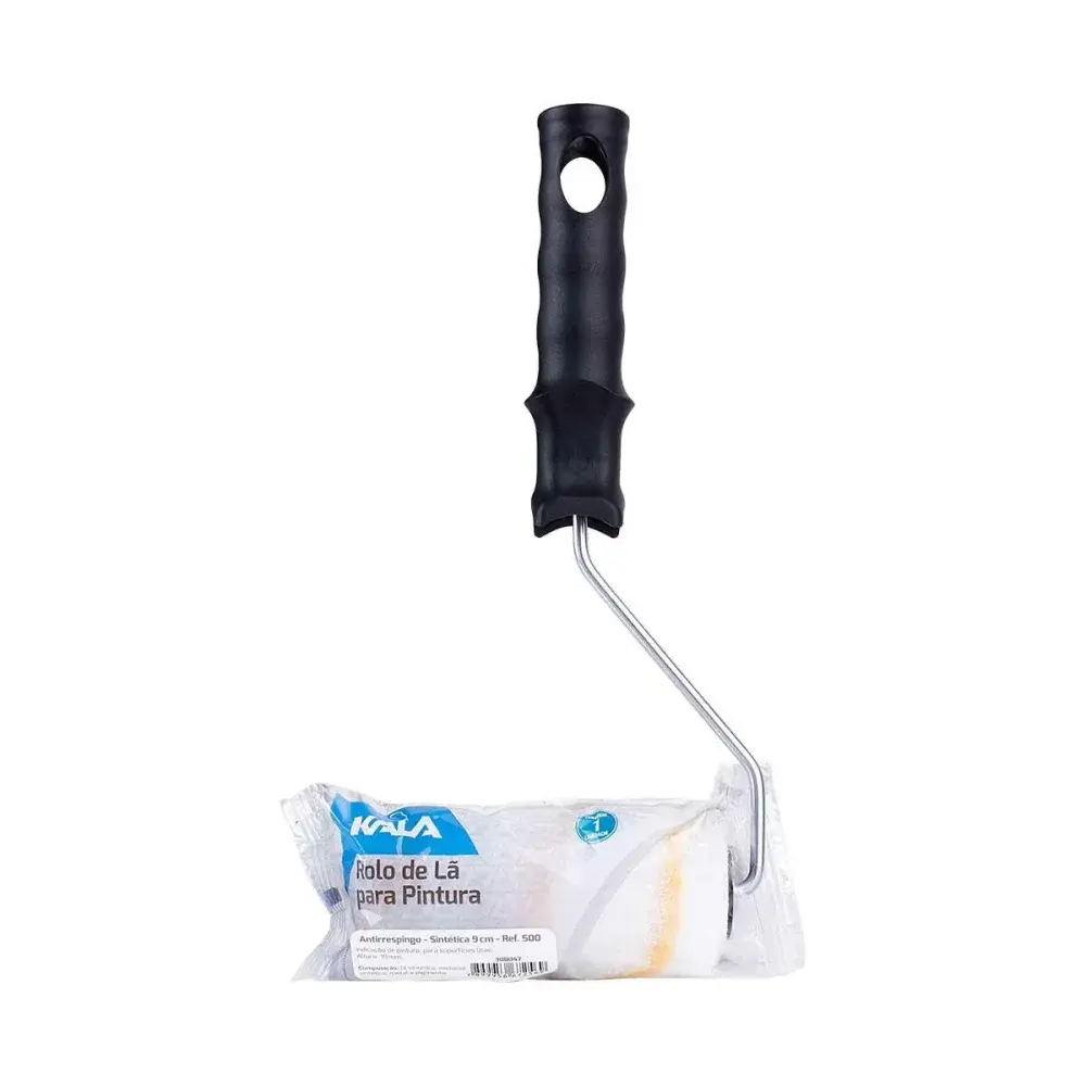 Rolo para pintura lã antirrespingo 9CM Kala — fotografia 5