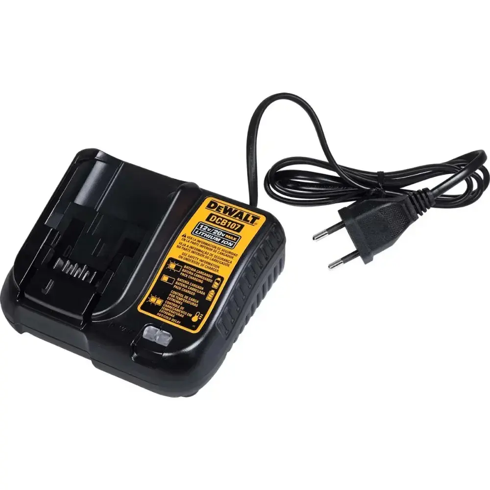 Kit parafusadeira furadeira bateria 3/8 12V bivolt Dewalt — fotografia 9