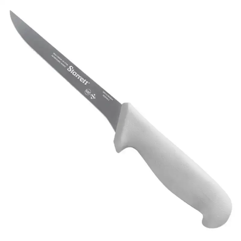 Faca para desossar lâmina reta estreita 15 CM 6 POL branca KBKW104-6 Starrett — fotografia de referência