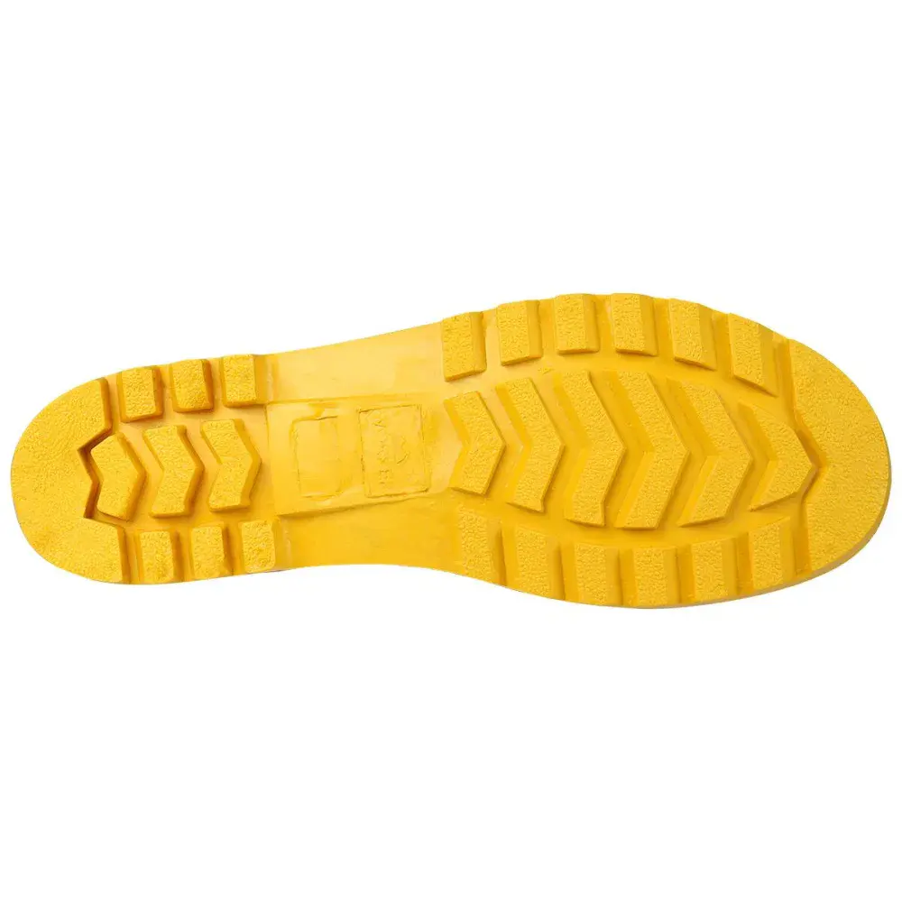 Bota pvc azul/amarela cano longo com polaina N°35 Worker — fotografia 5