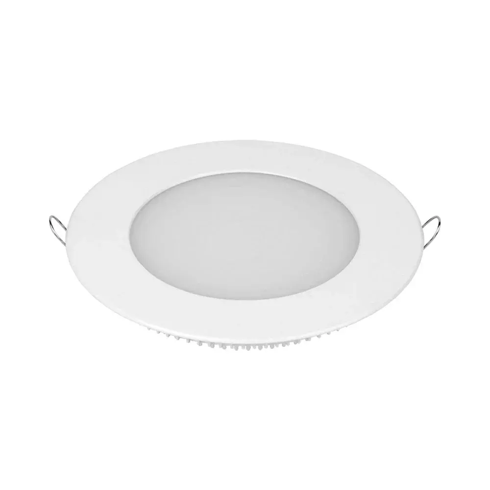 Painel led branco redondo de embutir 12W bivolt Taschibra — fotografia de referência