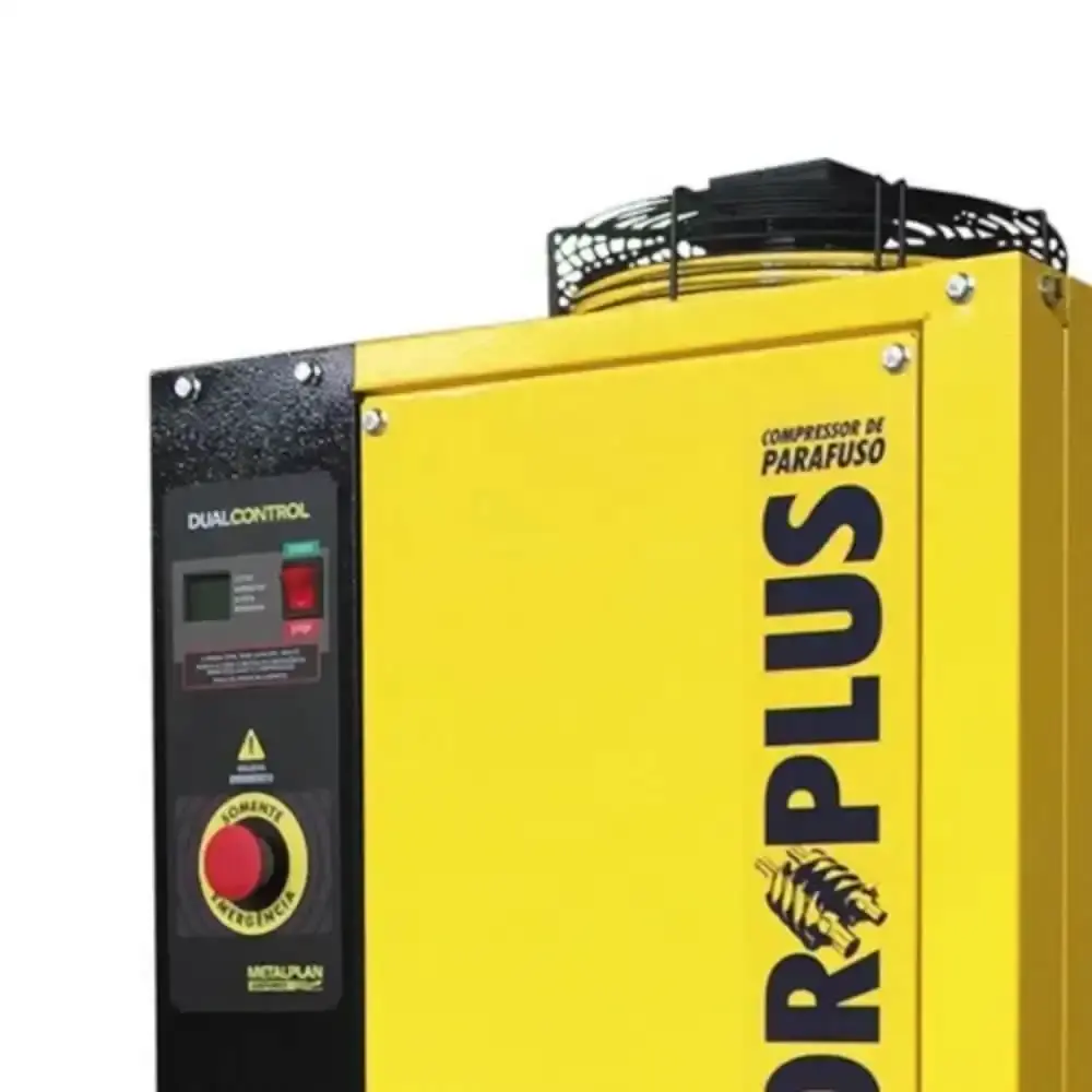 Compressor de parafuso 4,0 HP 10 BAR 220V trifásico ROTORPLUS0043AC Metalplan — fotografia 3