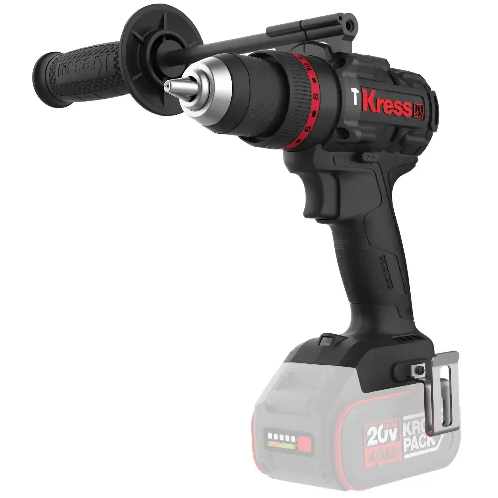 Parafusadeira furadeira de impacto 1/2POL 20V brushless KUC33.91 sem bateria e carregador Kress — fotografia 2