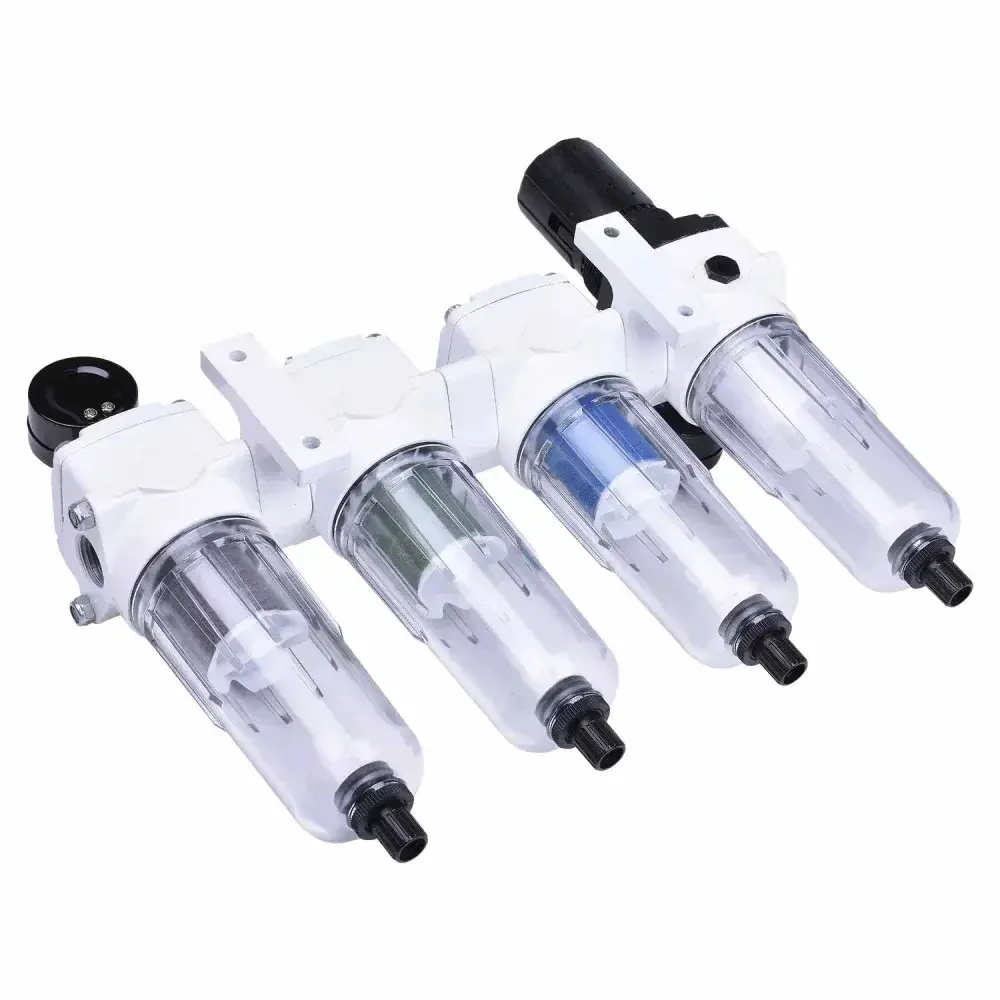 Filtro regulador de ar odontológico quadruplo médio 1/2 CJ042-M Pressure — fotografia 9