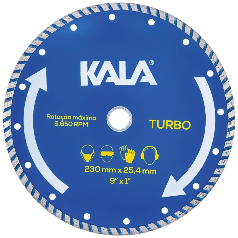 Disco diamantado 230X25,4MM turbo 871834 Kala — fotografia de referência