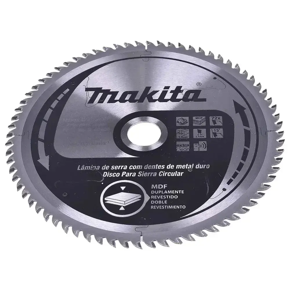 Disco de serra 165 x 20MM para mdf 72 dentes B-40490 Makita — fotografia 7