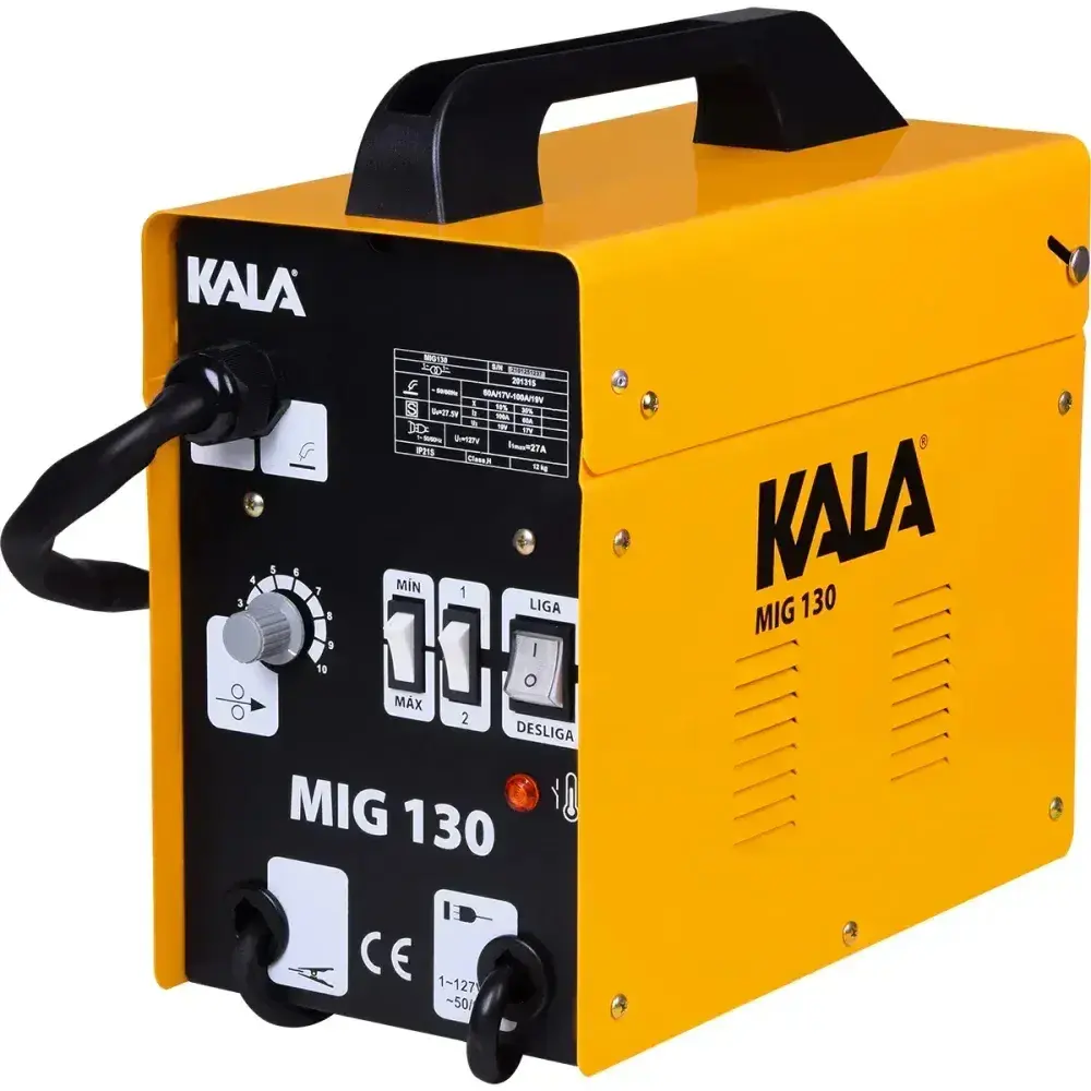 Máquina de solda com tocha MIG130 26A Kala — fotografia 7