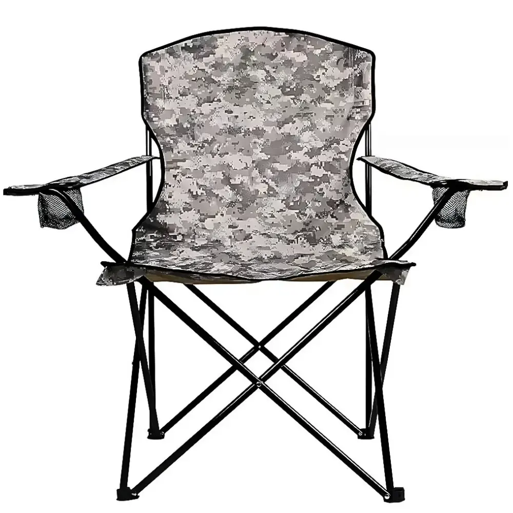 Cadeira dobrável camuflada para camping com porta copo Kala — fotografia 2