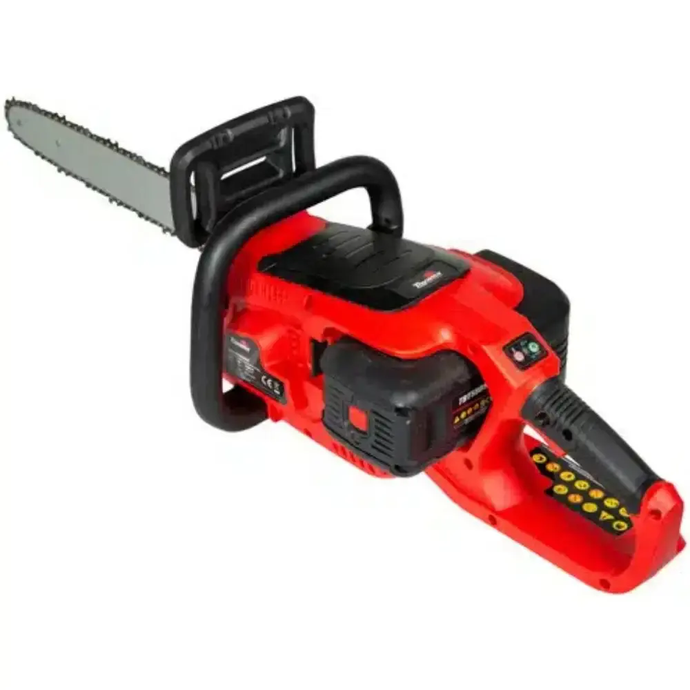 Motosserra a bateria 18V sabre 16POL 1400W e carregador Toyama — fotografia 5