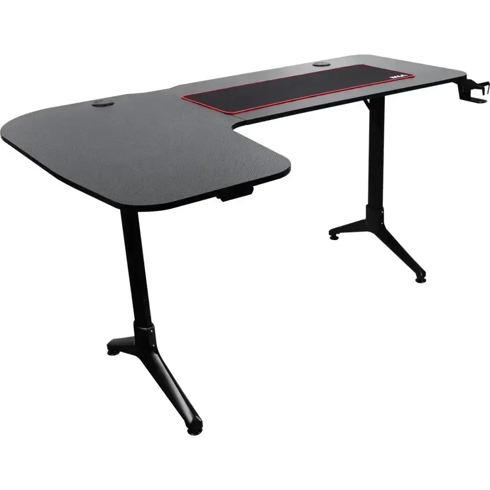 Mesa gamer modelo l 80X30CM com suporte de acessórios Kala — fotografia 6