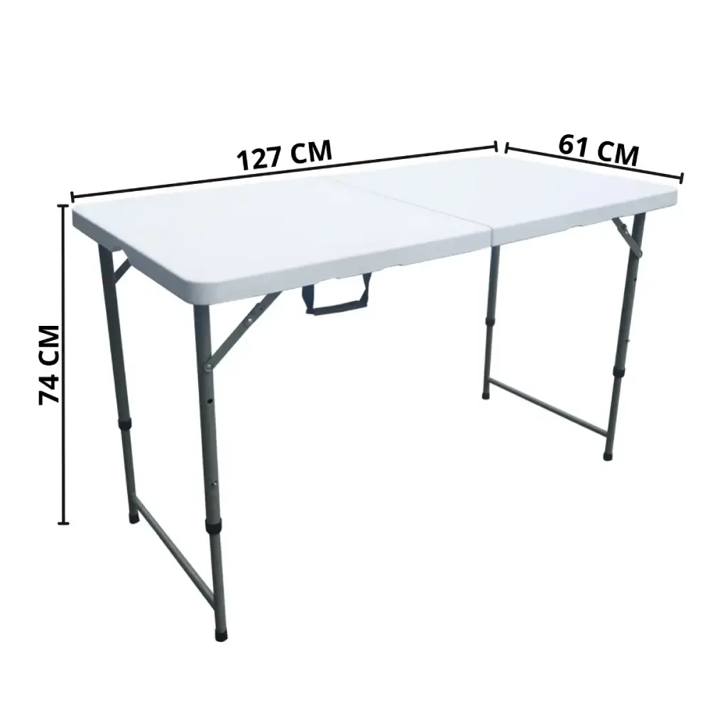 Mesa camping dobrável vira maleta 61 x 127CM iwmcd ImportWay — fotografia 3