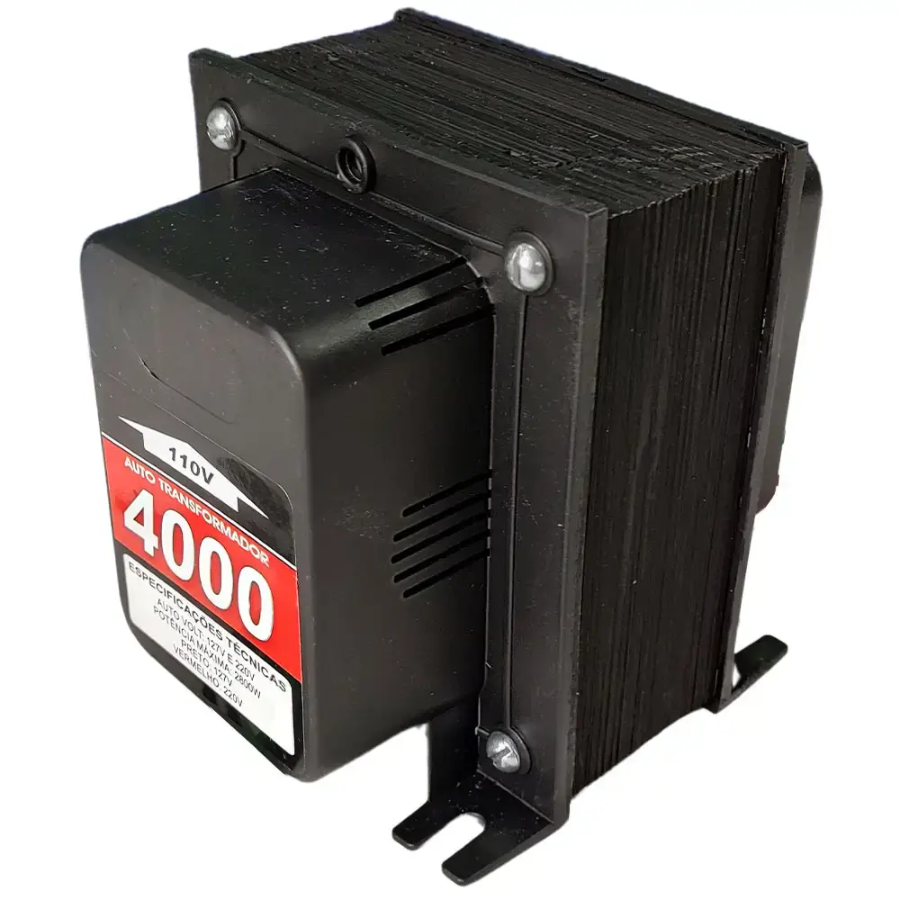 Transformador de voltagem 2800W bivolt EVAT4000 Evald