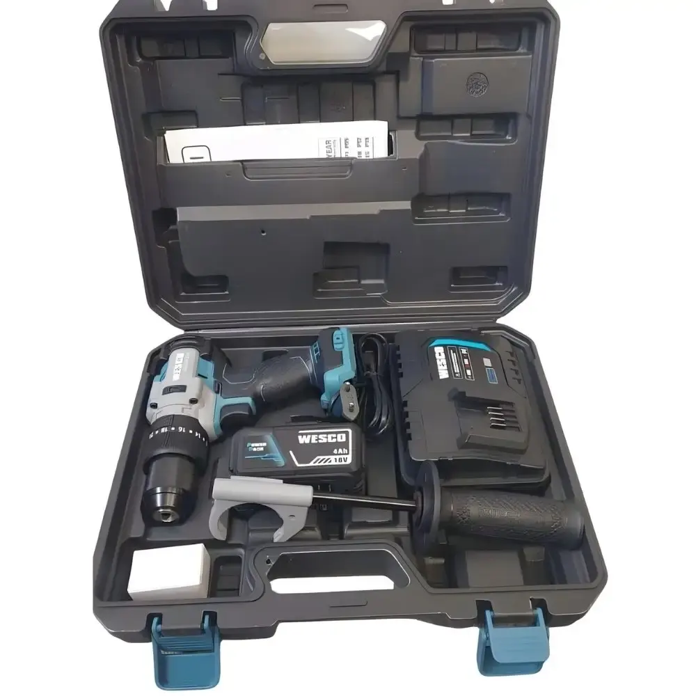 Parafusadeira furadeira impacto 18V 1/2POL 1400NM WS2417K com bateria e maleta Wesco — fotografia 5