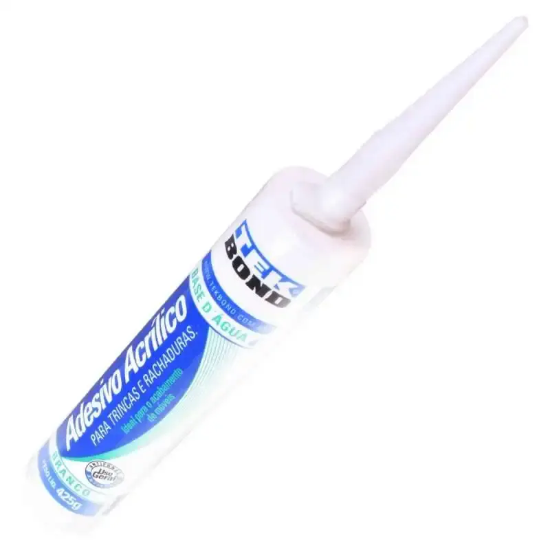 Adesivo selador de trincas veda trinca tubo 425 GR 280 ML branco Tekbond — fotografia 2