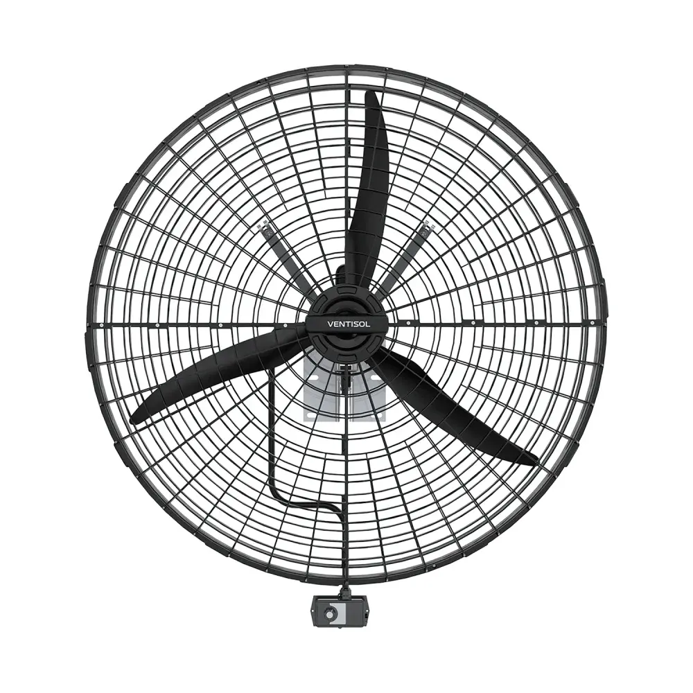 Ventilador de parede fixo 1M 220V preto Ventisol