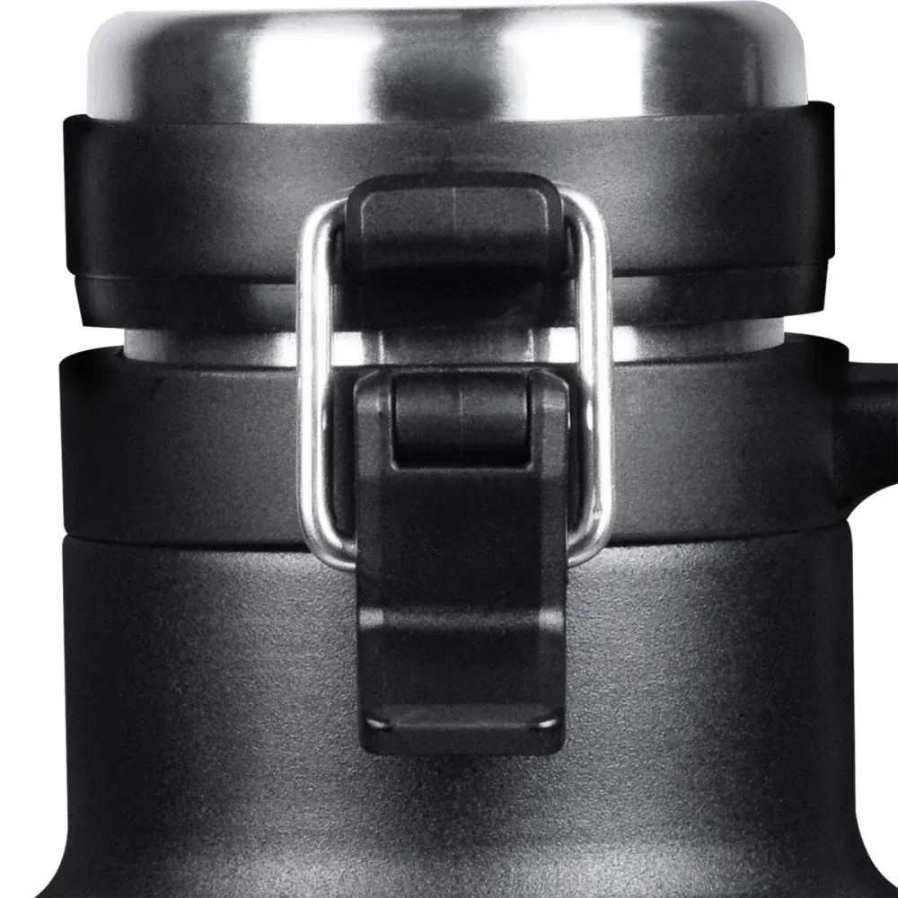 Growler térmico em aço inoxidável preto 1,9L Collins — fotografia 4