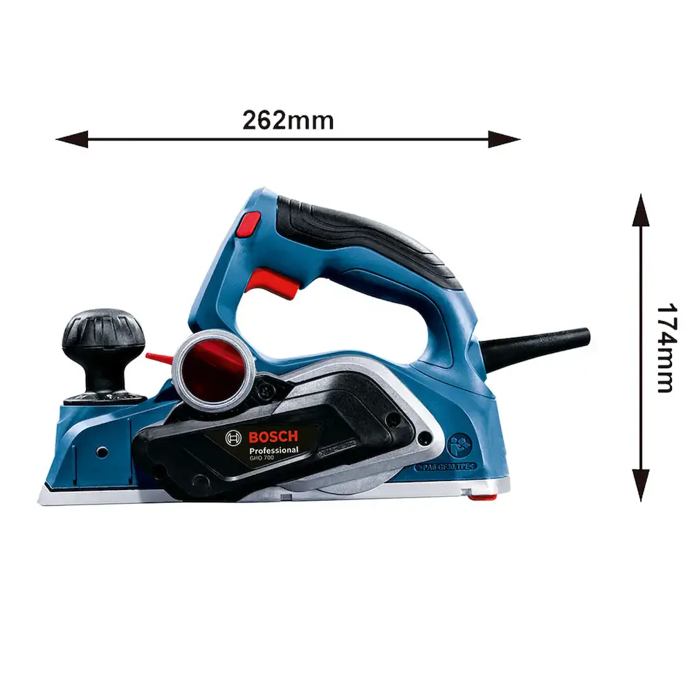 Plaina elétrica profissional 700W GHO 700 16.500 RPM Bosch 110 V — fotografia 7