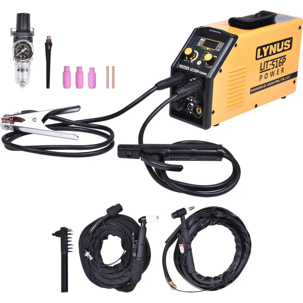 Inversor de solda multi-processos LIT-516P power 220V Lynus — fotografia de referência
