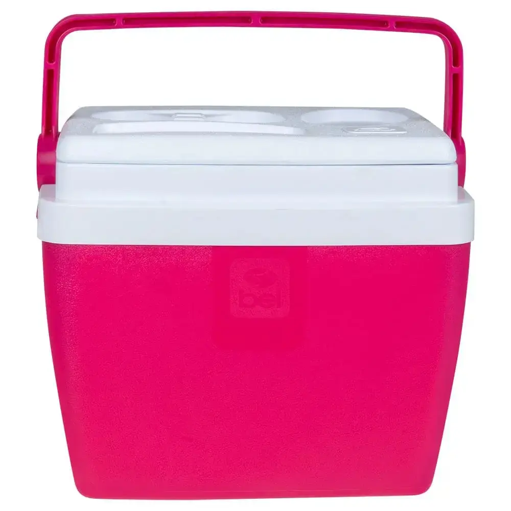 Caixa térmica 12 litros rosa e branco 071310 Belfix — fotografia 5