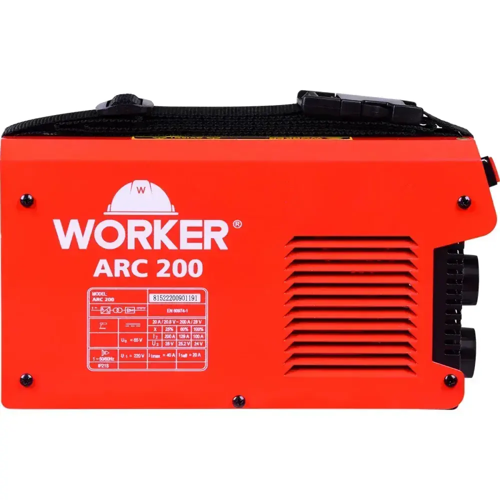 Inversor para solda arc 200A monofasico 220V Worker — fotografia 9