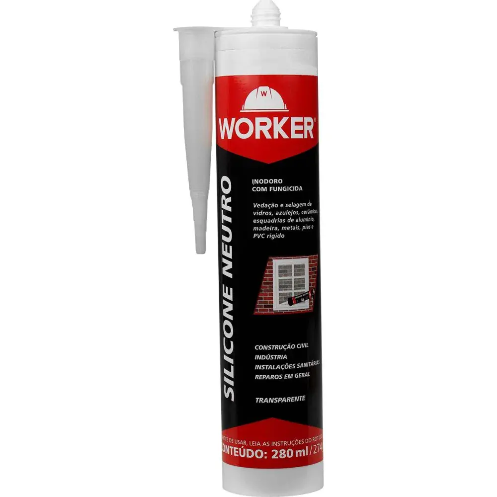 Silicone neutro transparente 280ML 274G Worker — fotografia 3
