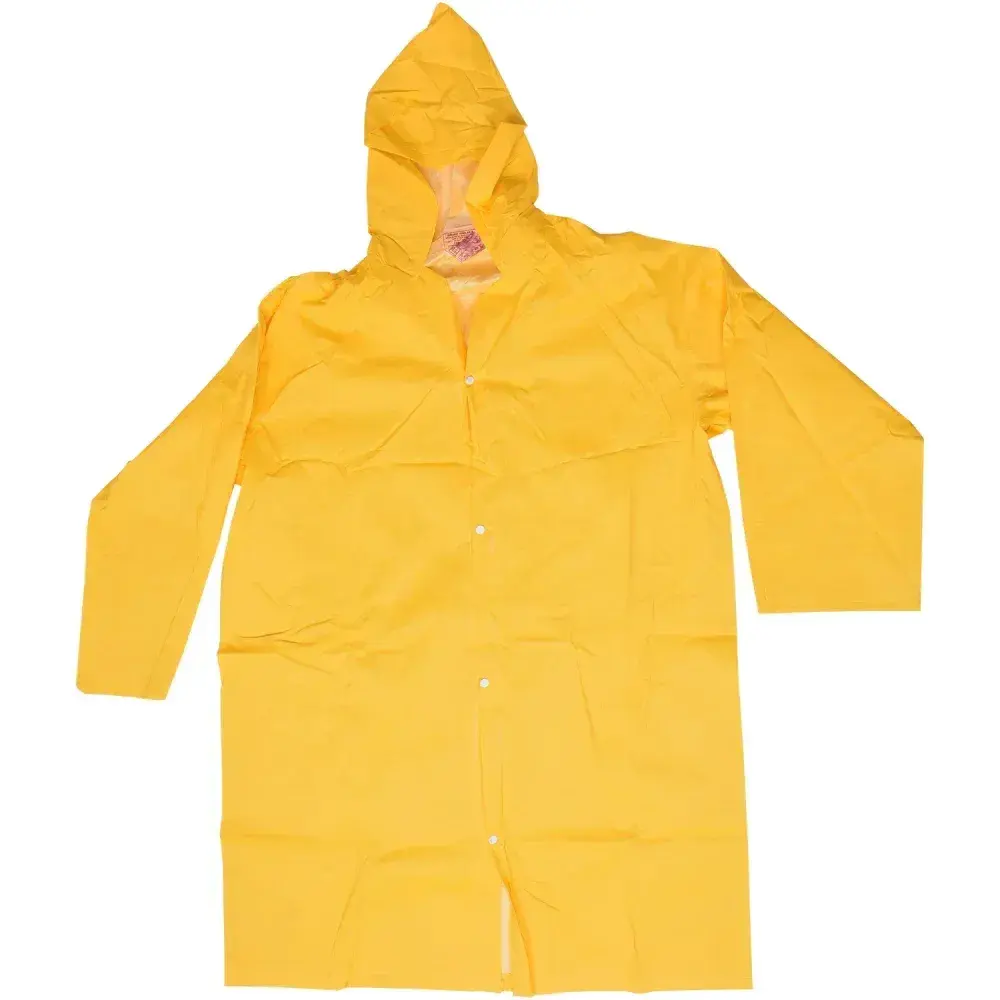 Capa de chuva amarela pvc com forro tamanho gg Worker — fotografia 6
