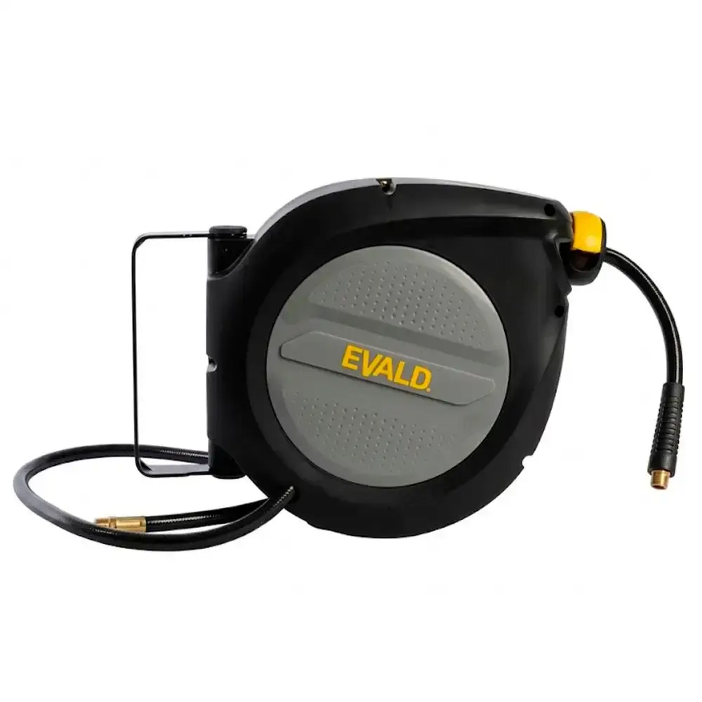 Carretel retrátil com mangueira 10 metros 1/4 POL 250 PSI para ar comprimido Evald