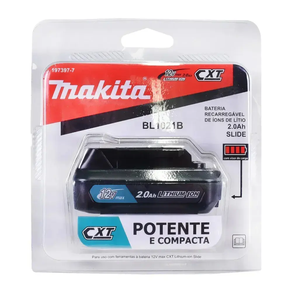 Bateria ion de lítio 12V 2,0AH BL1021B Makita — fotografia 10