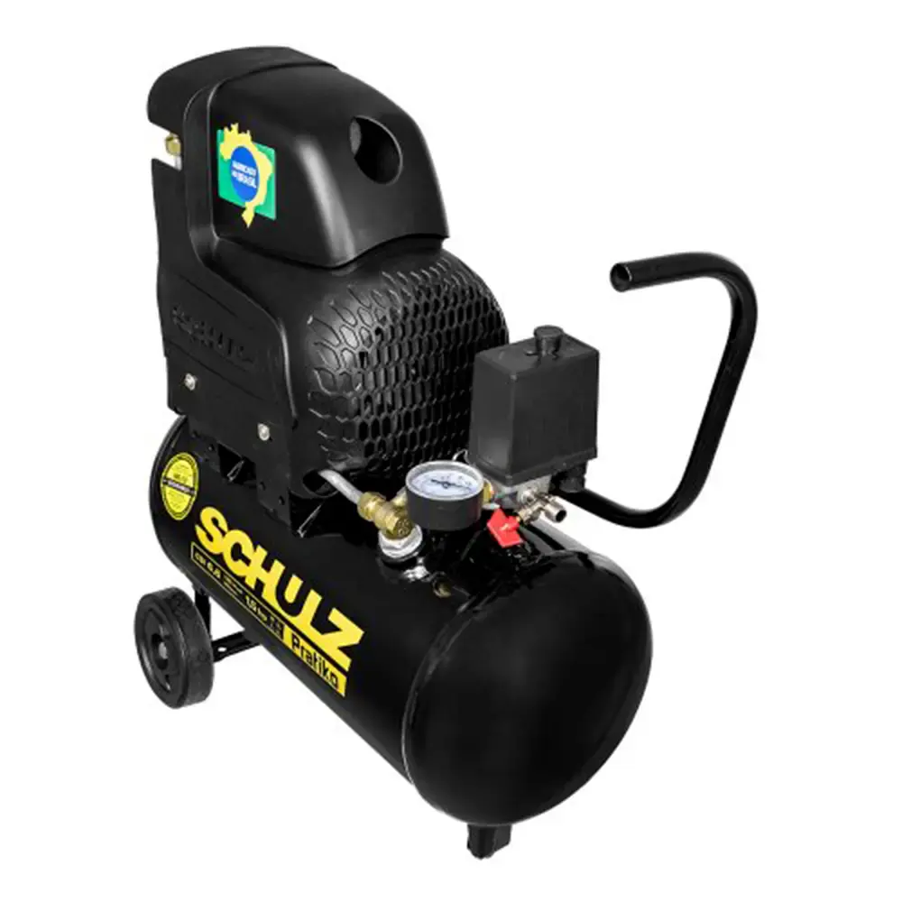 Compressor de ar 1,5 HP 6,6 pés 20 litros pratiko CSI 6,6/20 Schulz 220 V — fotografia 5