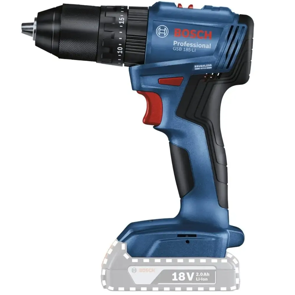 Parafusadeira de impacto 18V 65NM brushless com 2 baterias 4,0 ah e carregador bivolt Bosch — fotografia 2
