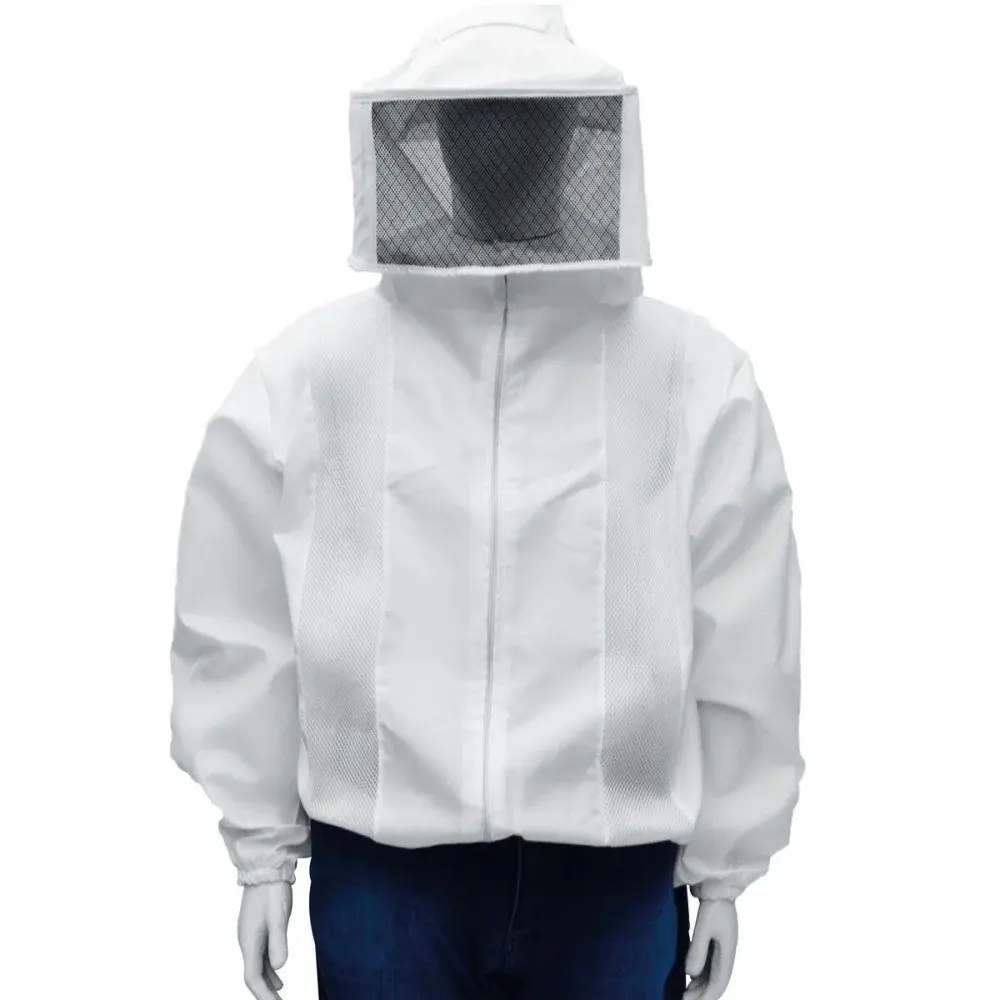 Jaqueta apicultor nylon ventilado máscara gg Worker — fotografia de referência