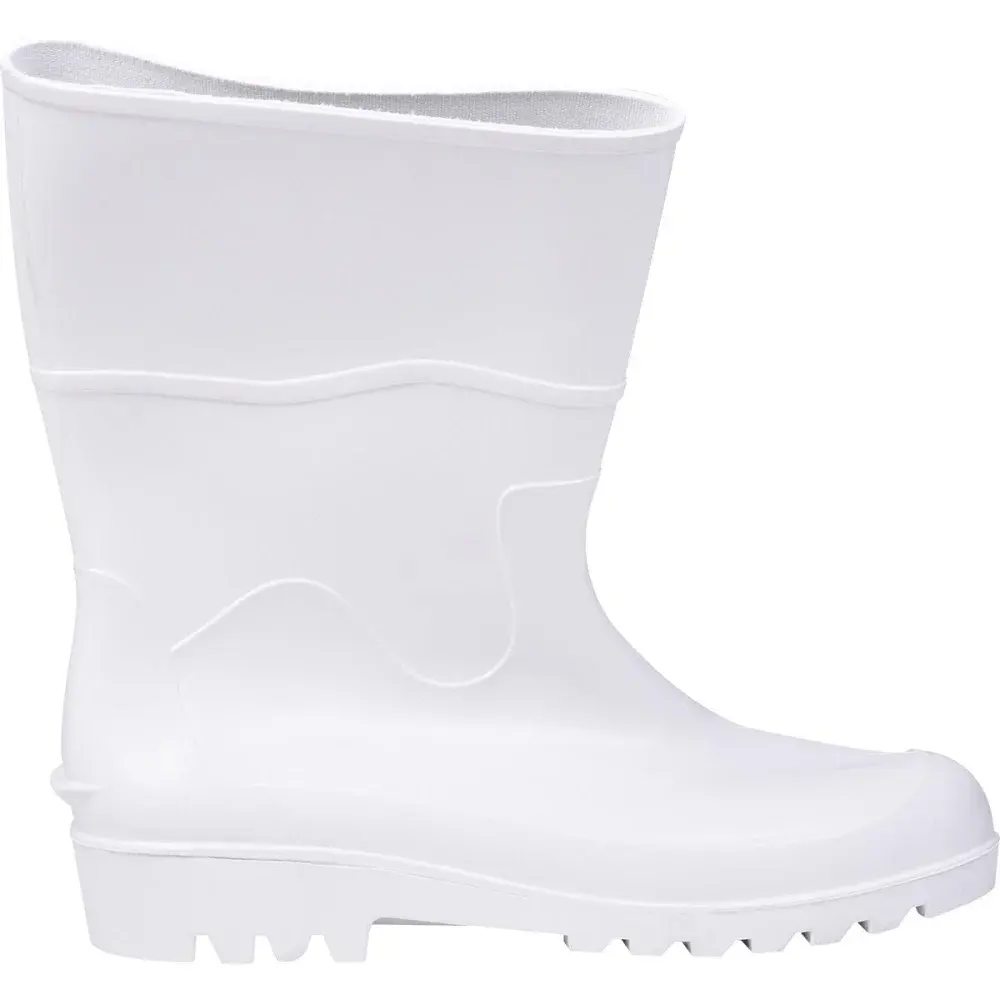 Bota pvc branca cano médio com forro N°39 Worker — fotografia 4