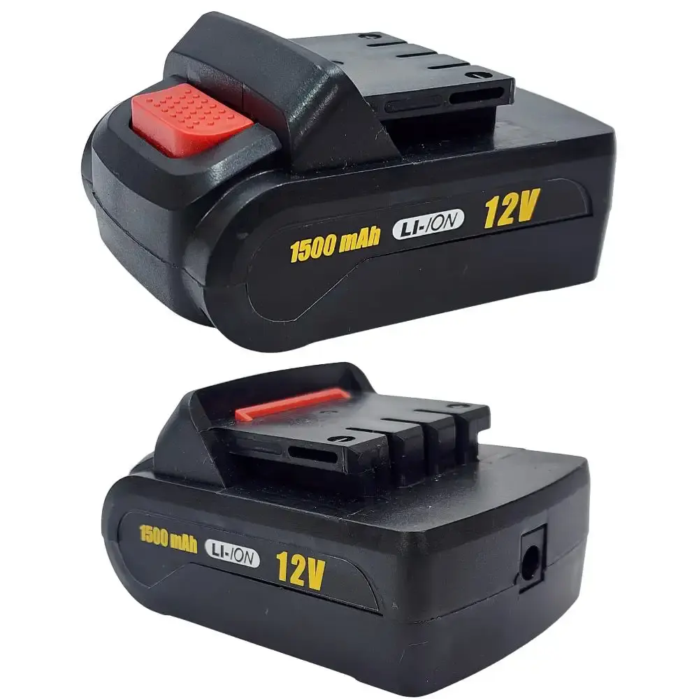 Parafusadeira furadeira bateria 12V com maleta e kit 136 peças bivolt Evald — fotografia 5