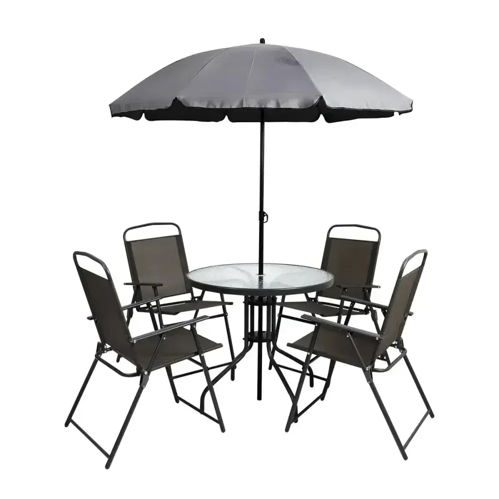 Conjunto para jardim com mesa e cadeira ombrelone Kala — fotografia 6