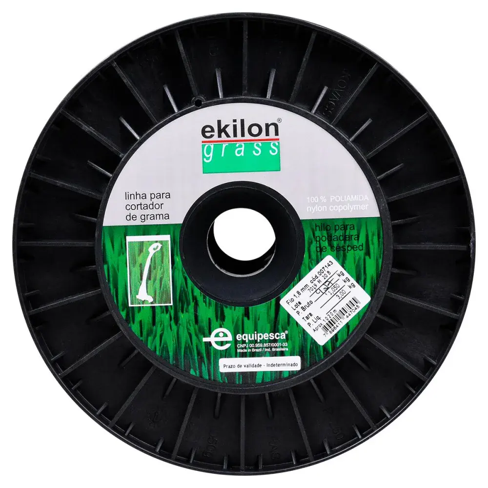 Fio de nylon para aparador roçadeira 1,8MM x 1020M 3KG Ekilon — fotografia 3