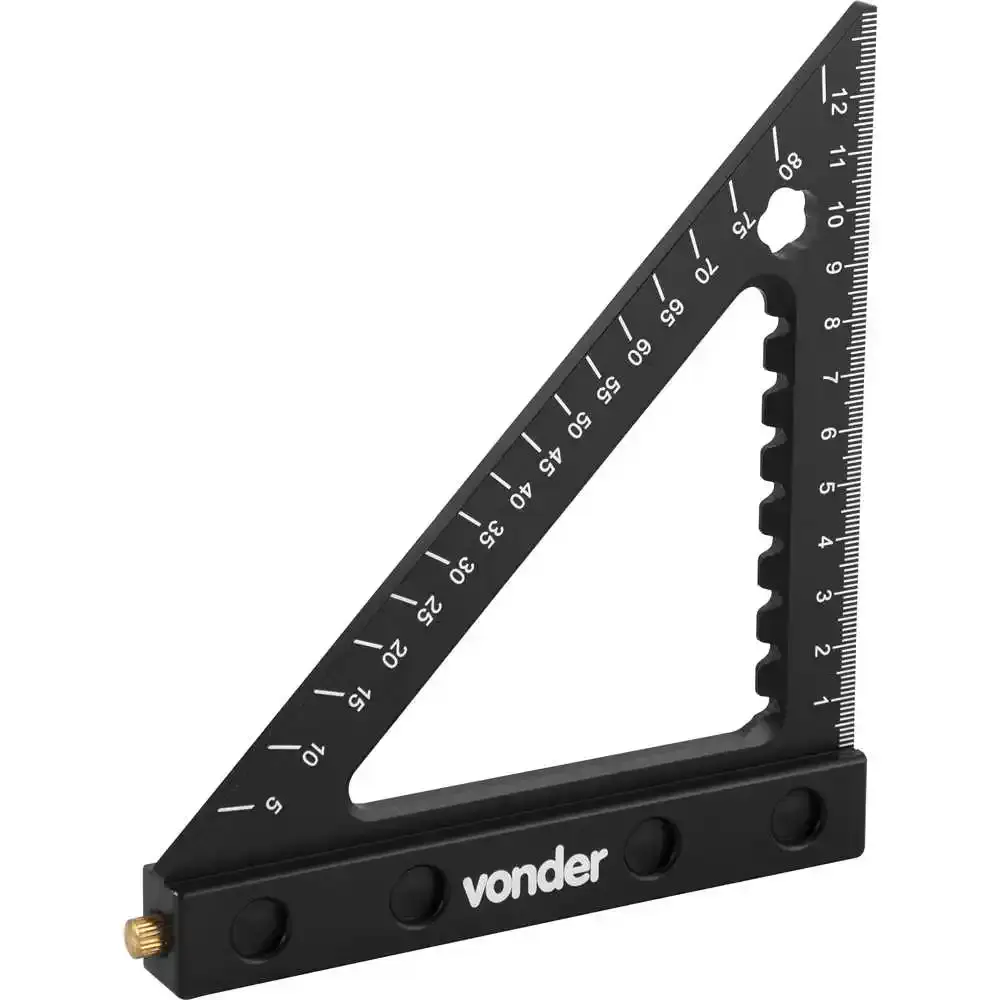 Esquadro triangular para carpintaria 120MM Vonder — fotografia 4